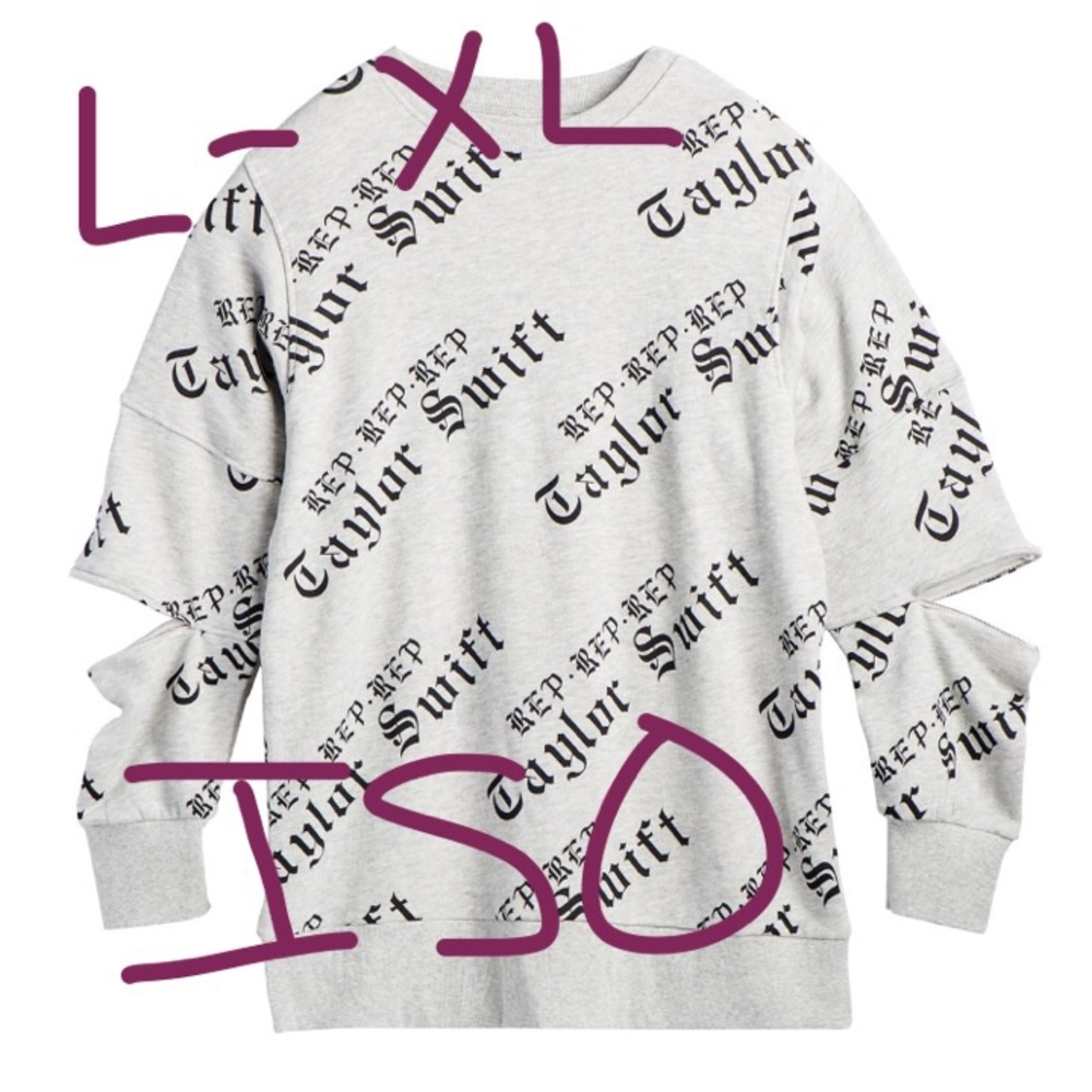 ISO TAYLOR SWIFT REPUTATION SWEATSHIRT